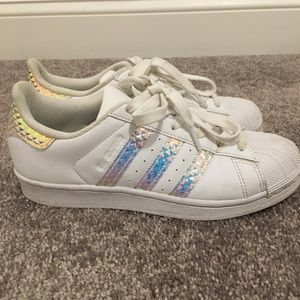 Holographic adidas superstars
